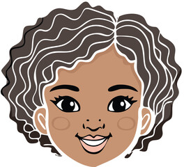 vector illustration of a girl
