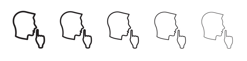 Please do quite pssst icon vector illustration isolated