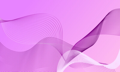 pink purple violet smooth lines wave curves on soft gradient abstract background