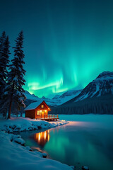 Fototapeta premium house in the mountains