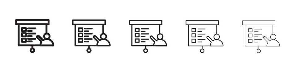 Presentation icon vector illustration isolated