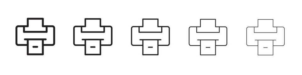 Printer icon vector illustration isolated