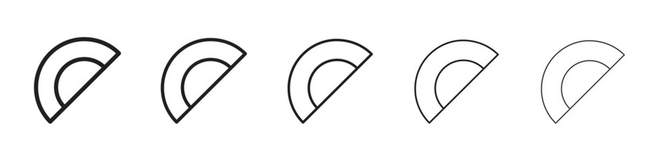 protractor ruler icon vector illustration isolated