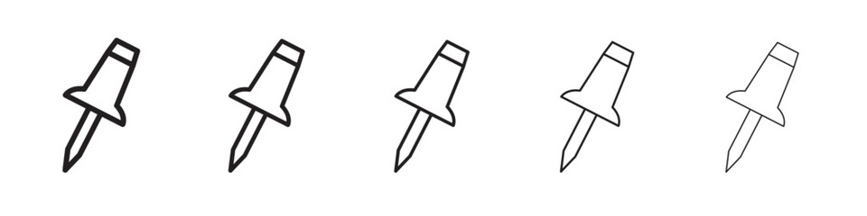 Pushpin icon vector illustration isolated