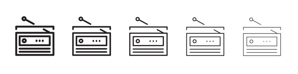 Radio icon vector illustration isolated