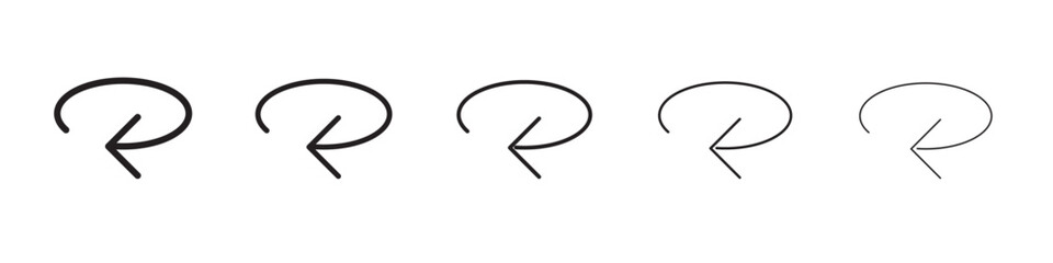 Repeat icon vector illustration isolated