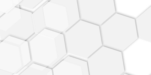 Futuristic 3D White Light Geometric hexagon Structure Featuring Abstract Polygonal Honeycomb Pattern, Technology-Inspired Design, and a Luxurious, Modern Vector Background for Innovation