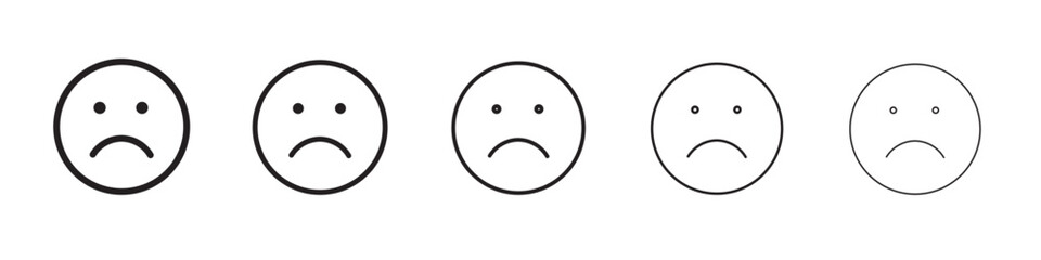 Sad icon vector illustration isolated