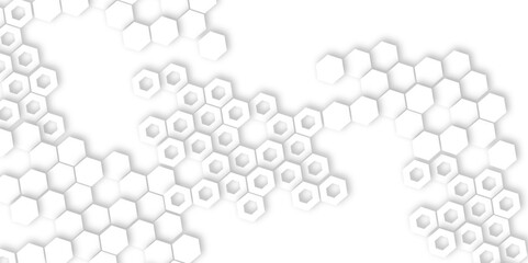 Futuristic 3D White Light Geometric hexagon Structure Featuring Abstract Polygonal Honeycomb Pattern, Technology-Inspired Design, and a Luxurious, Modern Vector Background for Innovation