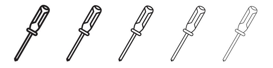Screwdrive icon vector illustration isolated