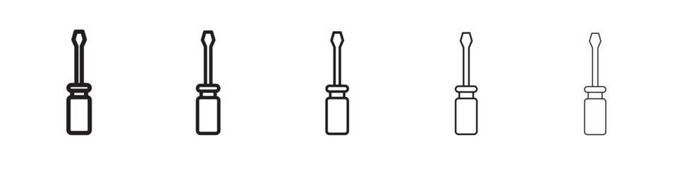 Screwdriver icon vector illustration isolated