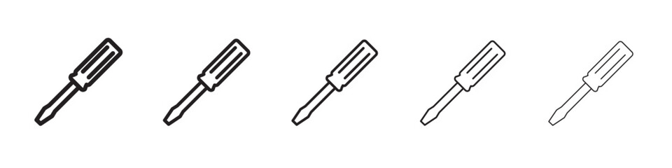 Screw driver icon vector illustration isolated