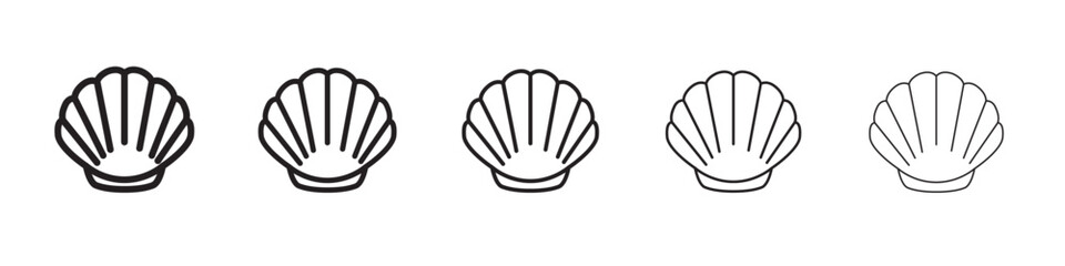 Sea shell icon vector illustration isolated