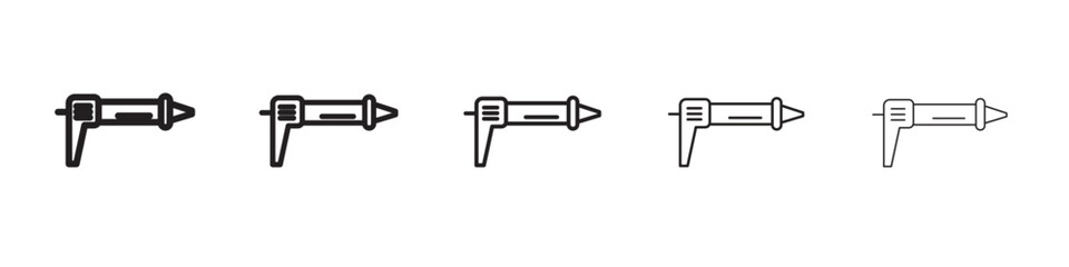 sealant gun icon vector illustration isolated
