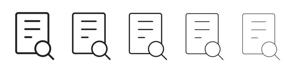 Search document icon vector illustration isolated