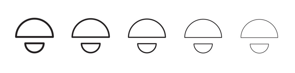 Semicircles icon vector illustration isolated