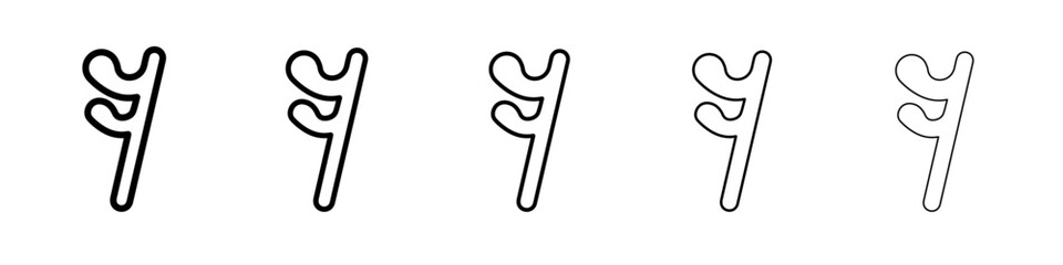 semiquaver note icon vector illustration isolated