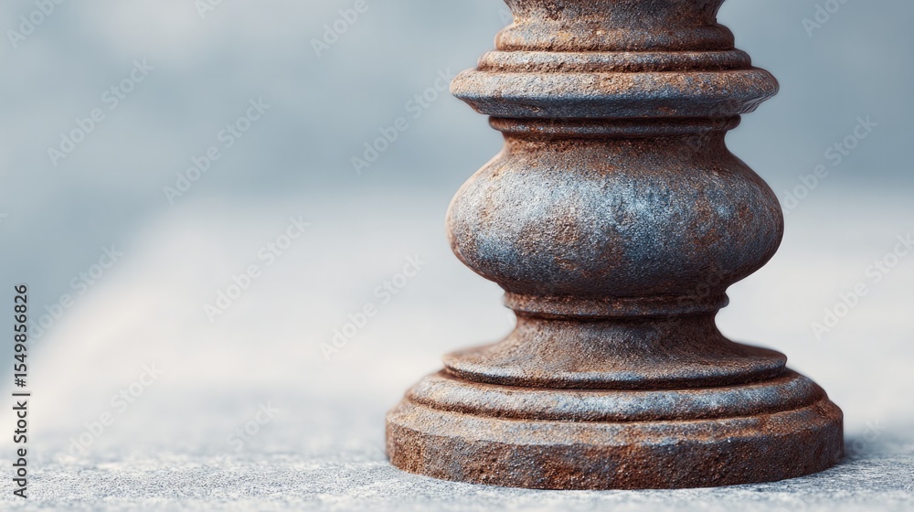 Poster capture close-up of antique objects highlighting intricate details and textures with ample copy spac