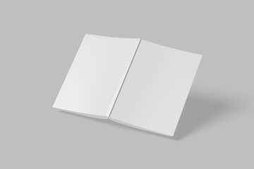 Front and back book cover for mockup