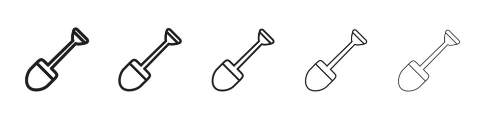 Shovel icon vector illustration isolated