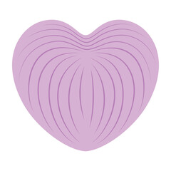 cartoon seashell, flat style