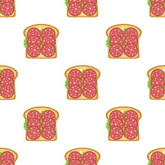 sausage and cheese sandwich pattern