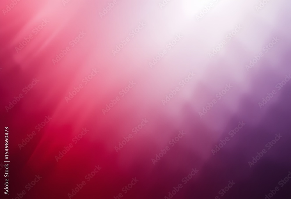 Poster Gradient Harmony, A Smooth Color Transition From Vibrant Red To Soft White Creating A Serene Ethereal Feel, Beautiful Blending Reveals Hints Of Purple, Its Lightness Evokes Calm Simplicity.