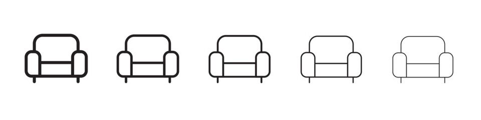 Sofa icon vector illustration isolated