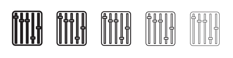 Sound mixer icon vector illustration isolated