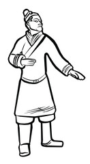 Terracotta Army Standing Archer – Qin Dynasty Tomb Figure