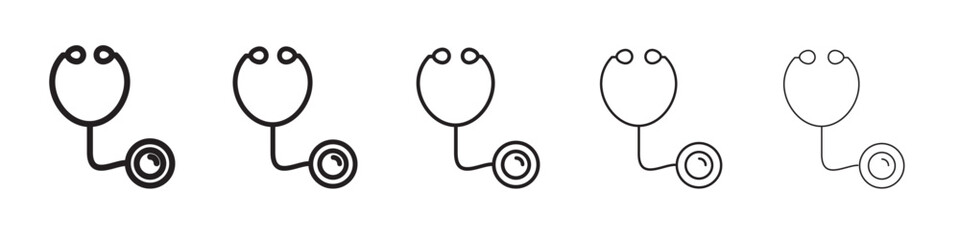 stethoscope icon vector illustration isolated