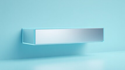 sleek and elegant 3d-rendered furniture accessory floating on serene background offering minimalist beauty