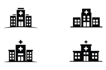 Hospitals and Clinics icon set 