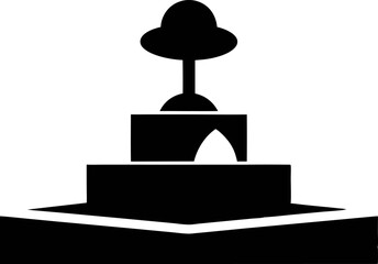 Pop Up Toy Silhouette Vector Illustration 