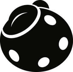 Soft Ball Toy Silhouette Vector Illustration 