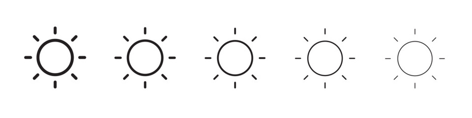 Sun icon vector illustration isolated