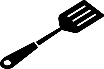 Spatula Silhouette Vector Illustration 