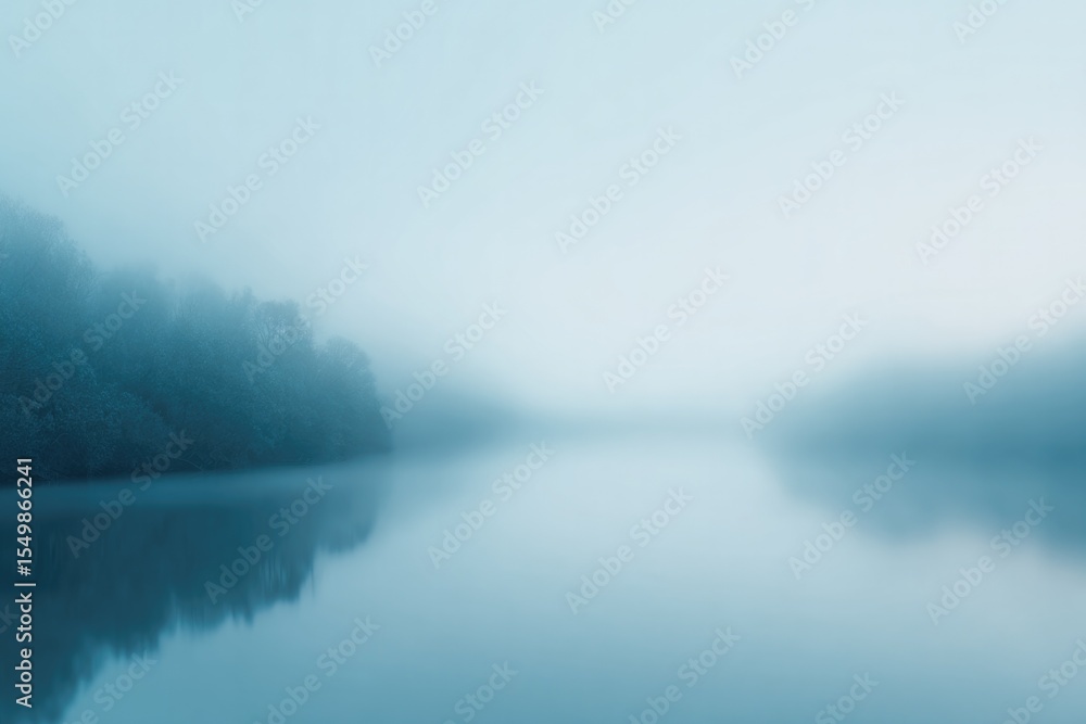 Poster capture scene shrouded in ethereal blur evoking sense of mystery minimalistic design with ample copy
