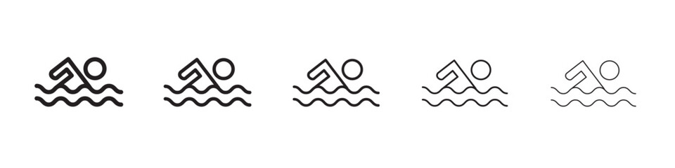 Swimming icon vector illustration isolated