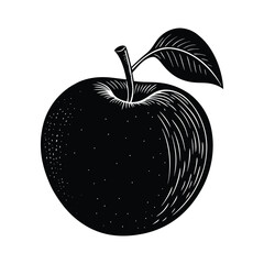 black and white apple