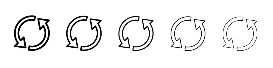 Synchronization icon vector illustration isolated