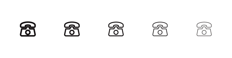 Telephone icon vector illustration isolated