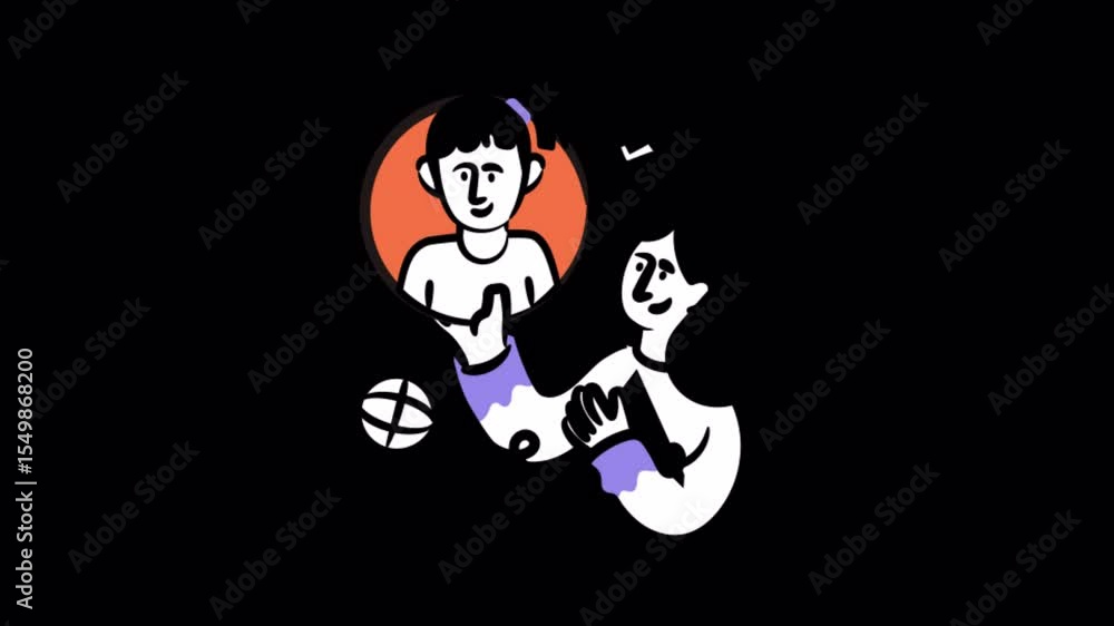 Poster user animations on transparent background