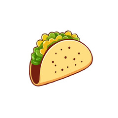 Simplified Taco Illustration