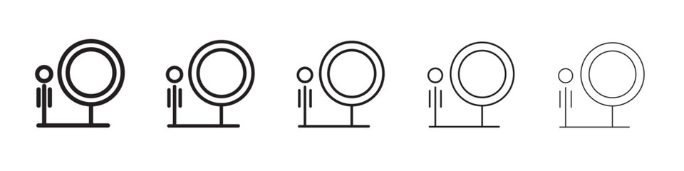 Thunder bolt icon vector illustration isolated