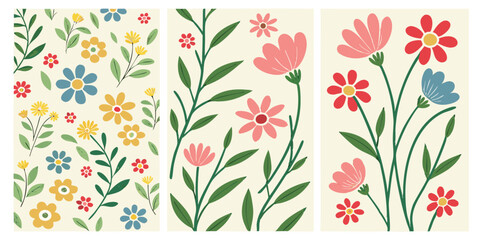 Seamless pattern with one line leaves. Vector floral background in trendy minimalistic linear style.contour, doodle, elegant, graphic, minimal, monochrome, print, textile, trendy, botanical, exotic,