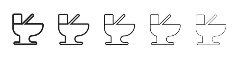 Toilet icon vector illustration isolated