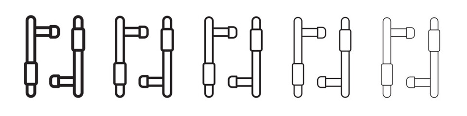 tonfa icon vector illustration isolated