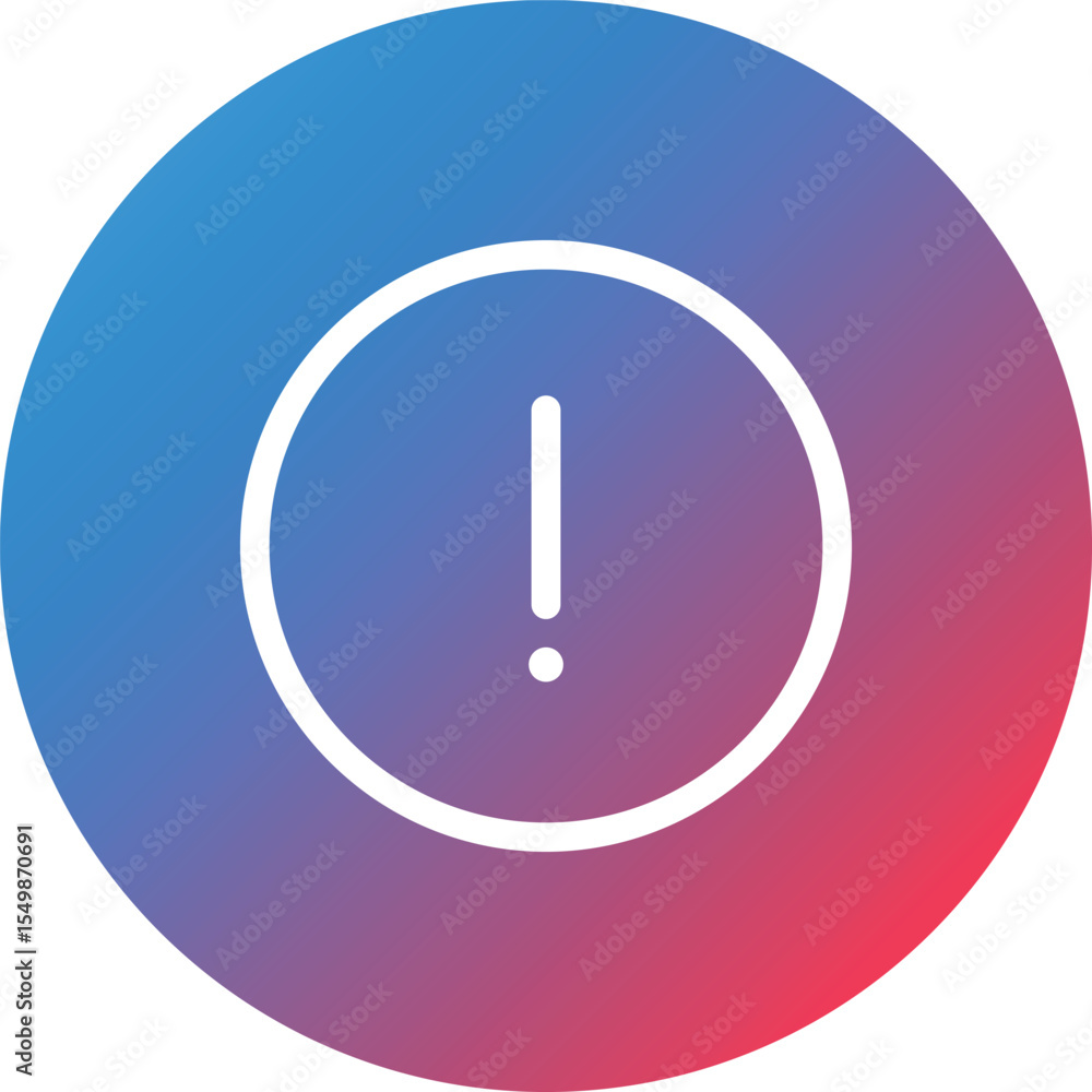 Poster info circle line gradient circle background icon