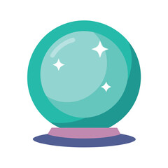 globe on white background
